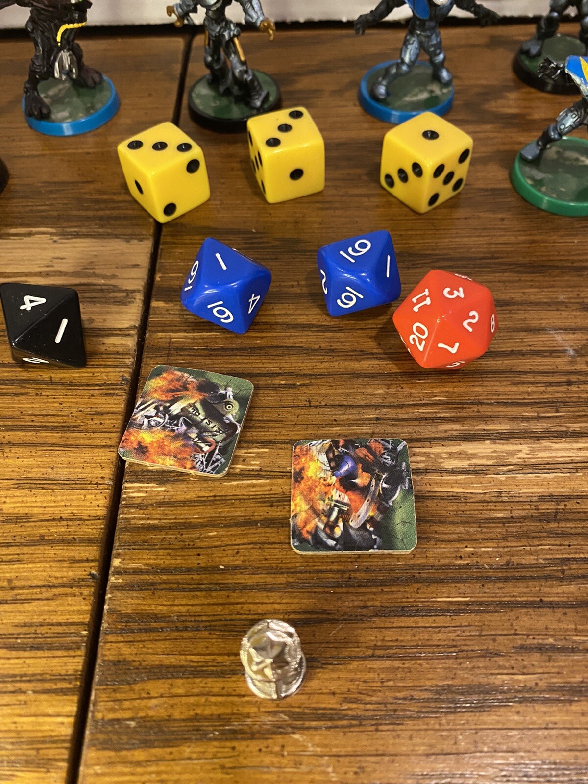 Milton 2003 BATTLE BALL The Future Football Game Pieces Figures, Dice, Tokens