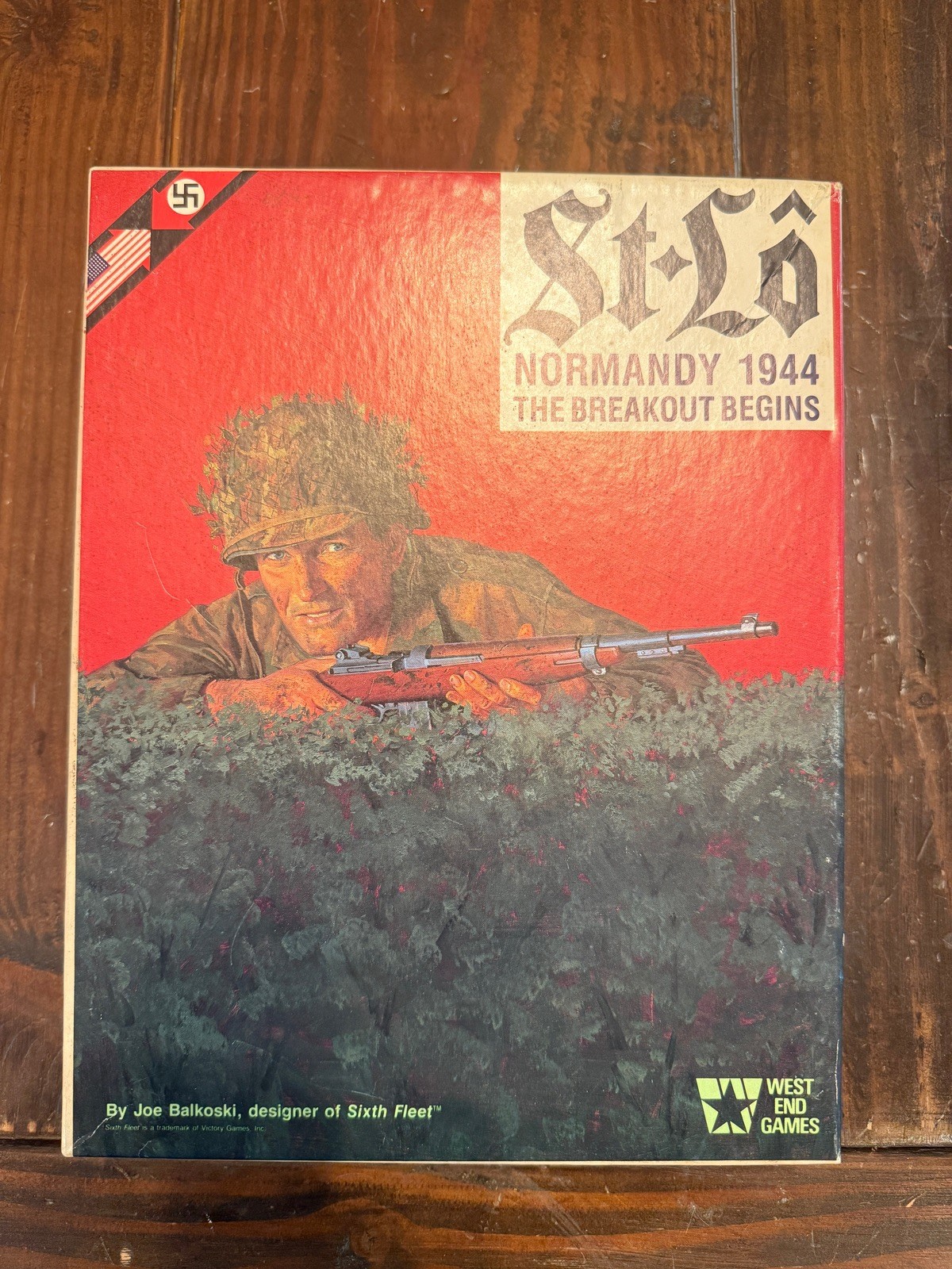 West End Games St. Lo Normandy 1944 Board Game 1986 Unpunched
