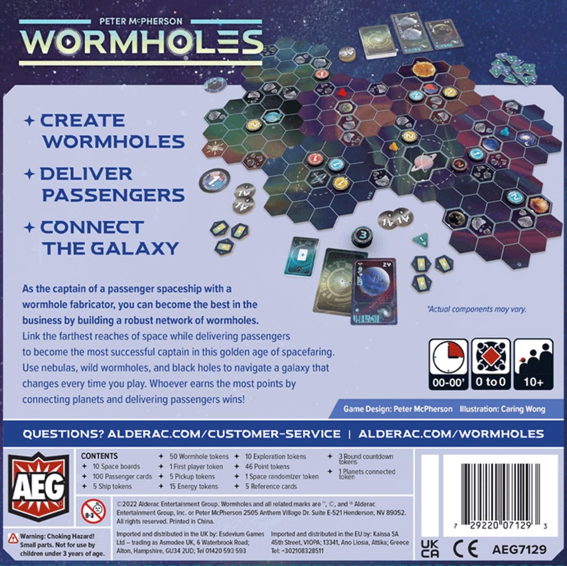 Aeg The Galaxy Warp Fiction Space Exploration Modular Pick-Up And Deliver Board