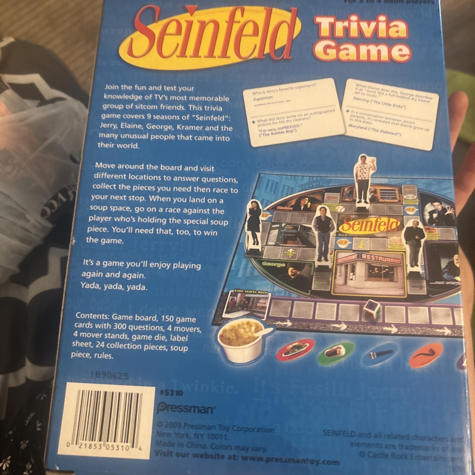 Seinfeld Trivia Game Pressman 2009 Adult 2-4 Player New & Sealed! Ships FREE!