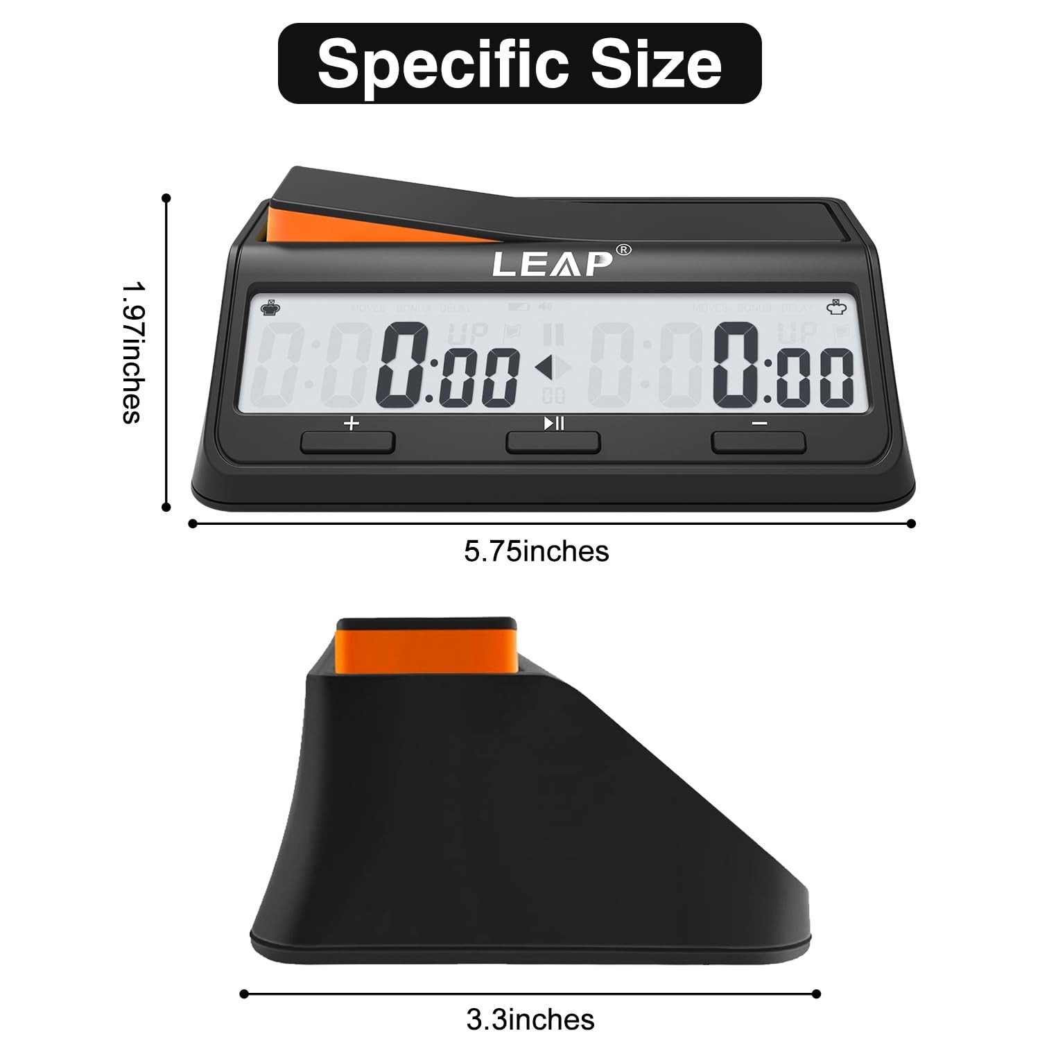 Chess Clock Digital Chess Timer Advanced for Board Game and Chess Timer with