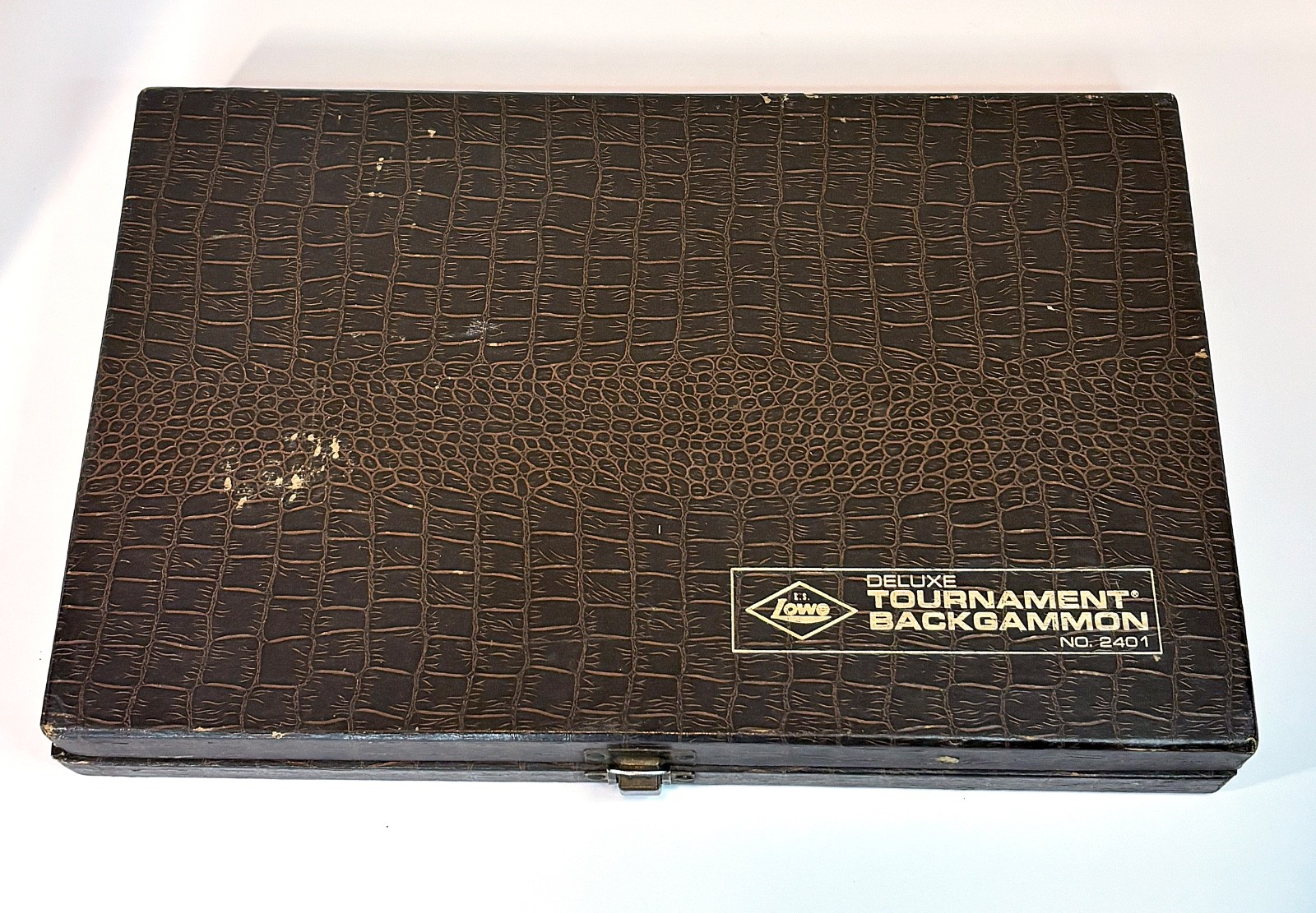 1970’s Vintage Lowe Deluxe Tournament Backgammon Set NO2401 Complete Very Good