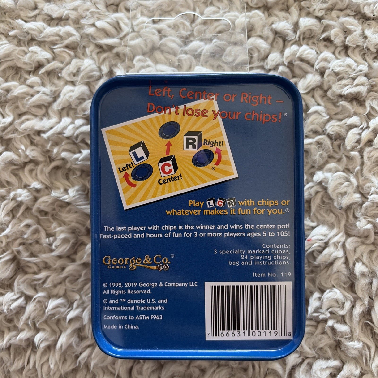 George and Company – Left Center Right Dice Game