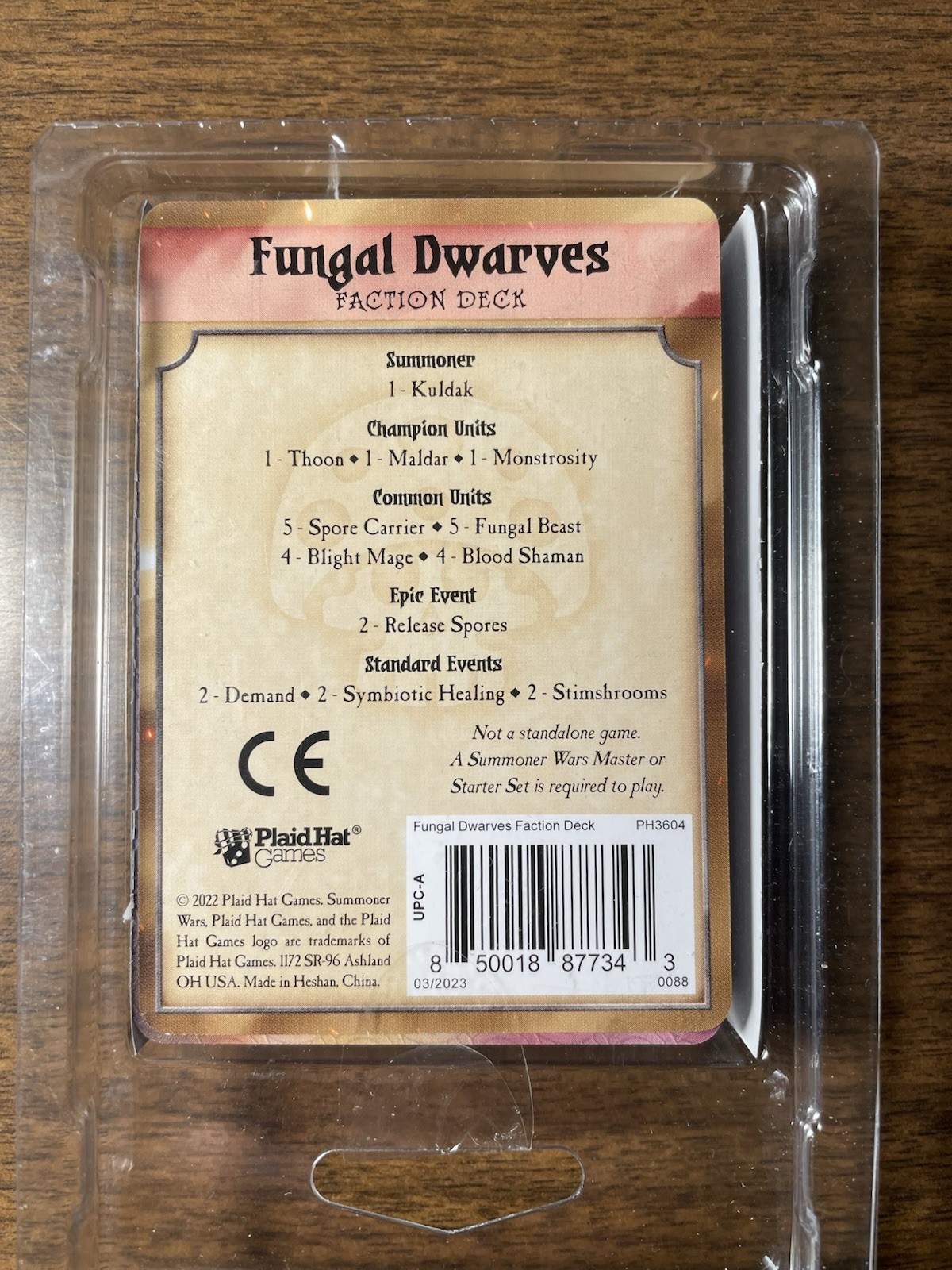 SUMMONER WARS Board Game FUNGAL DWARVES 2nd Edition Pack Plaid Hat Games