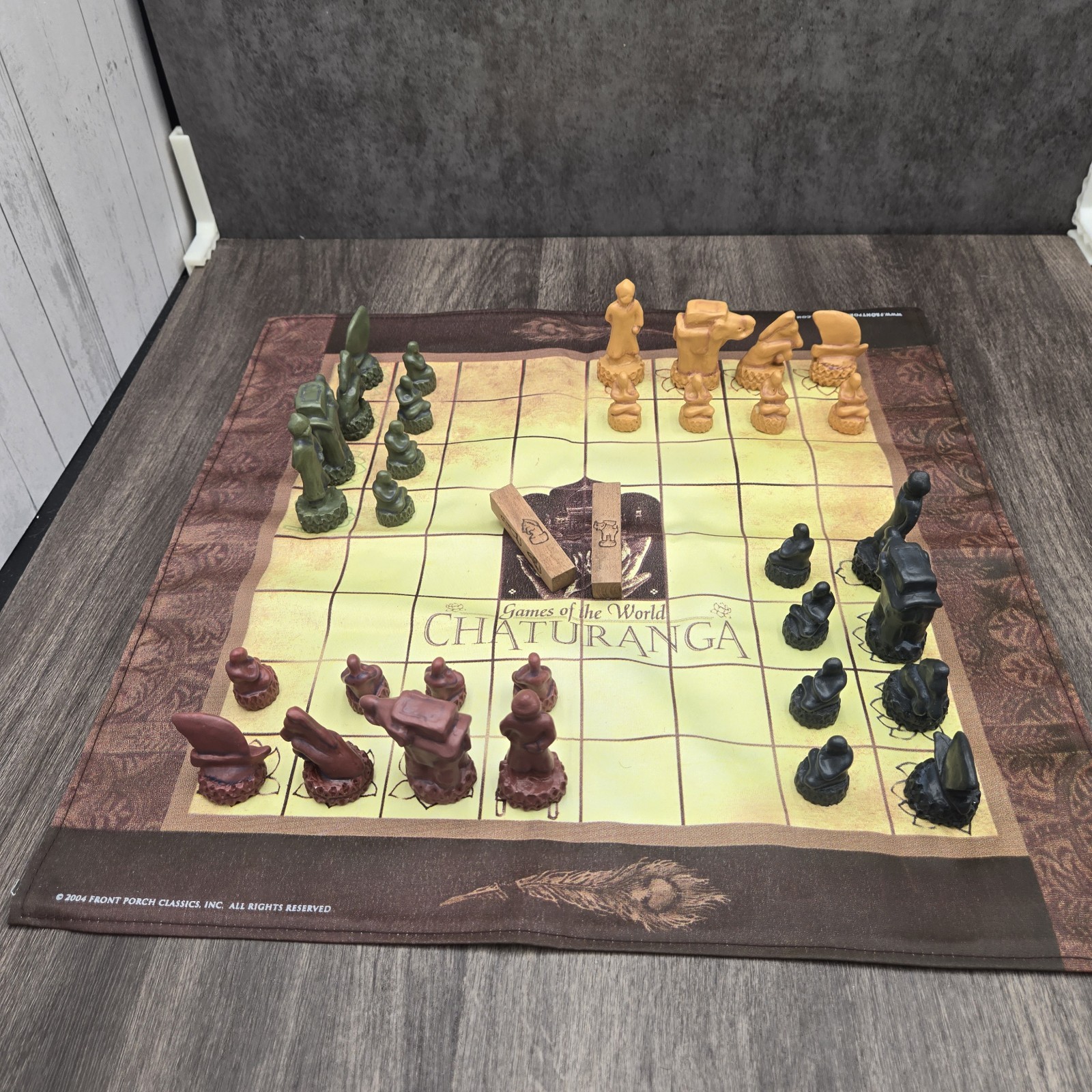 Chaturanga Classic Indian Strategy Game Front Porch Classics Wooden Box