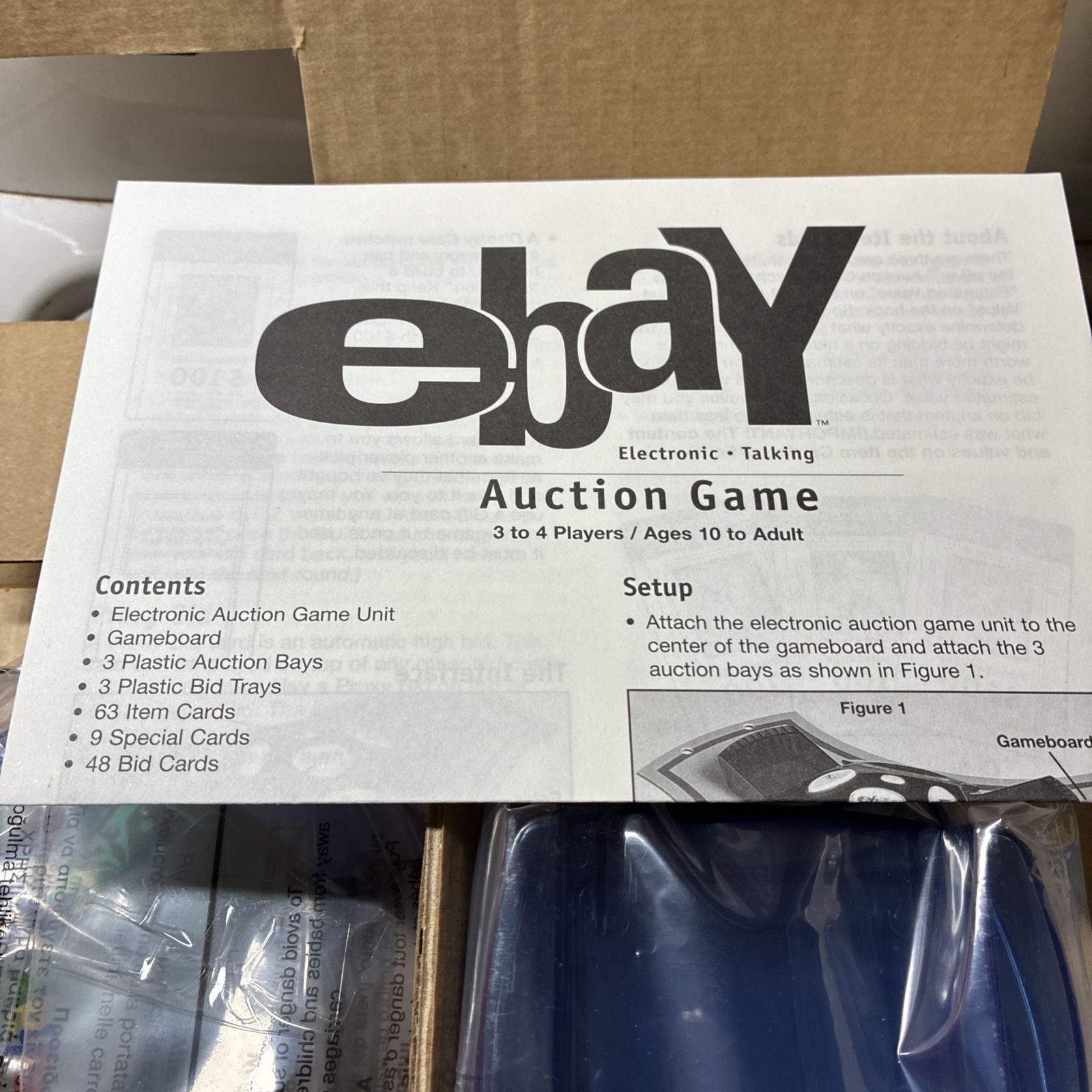 Vintage 2001 EBAY Electronic Talking Auction Board Game Hasbro Parker Bros. New