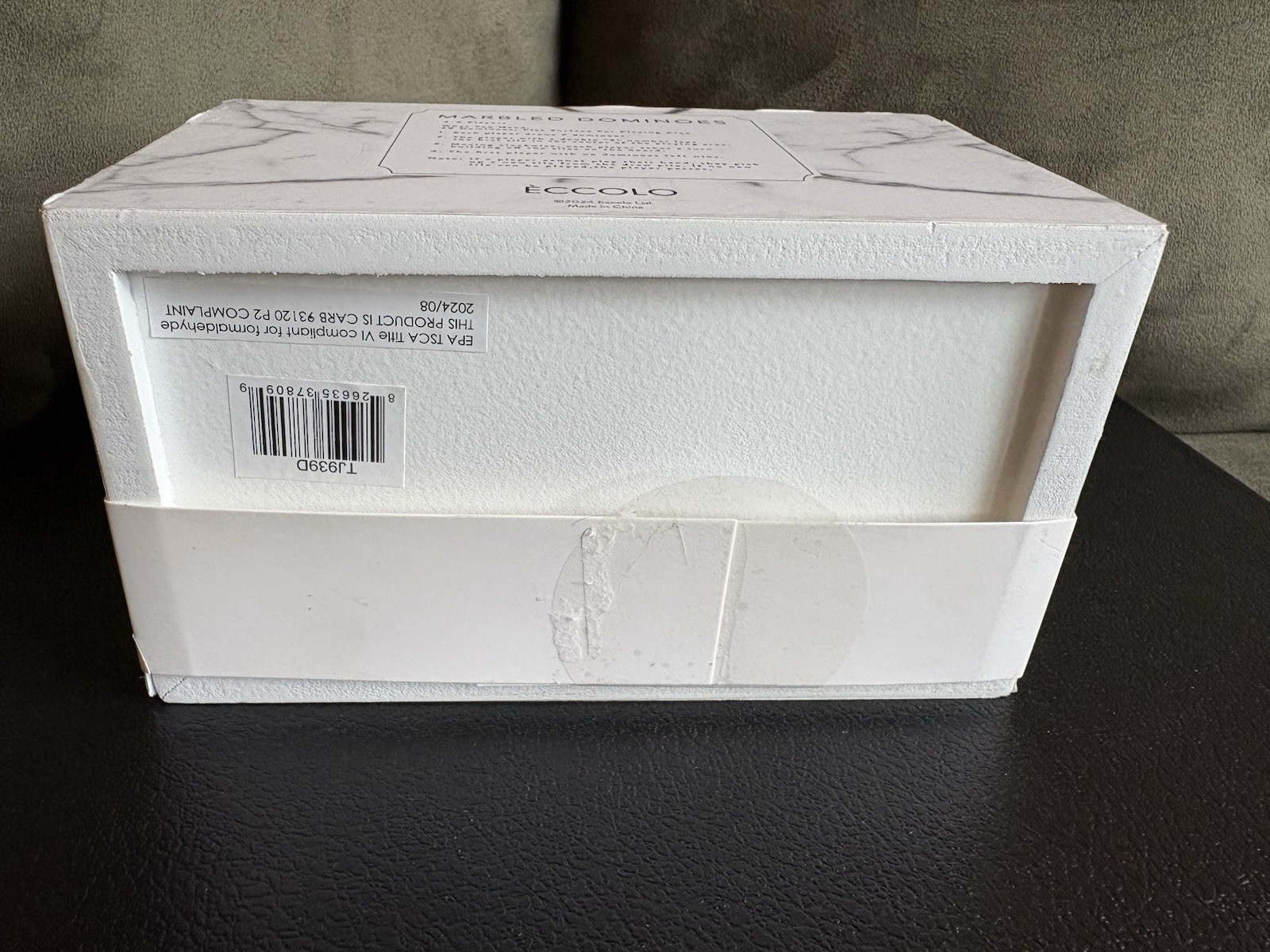 Marble Dominoes Set – Brand New In Box