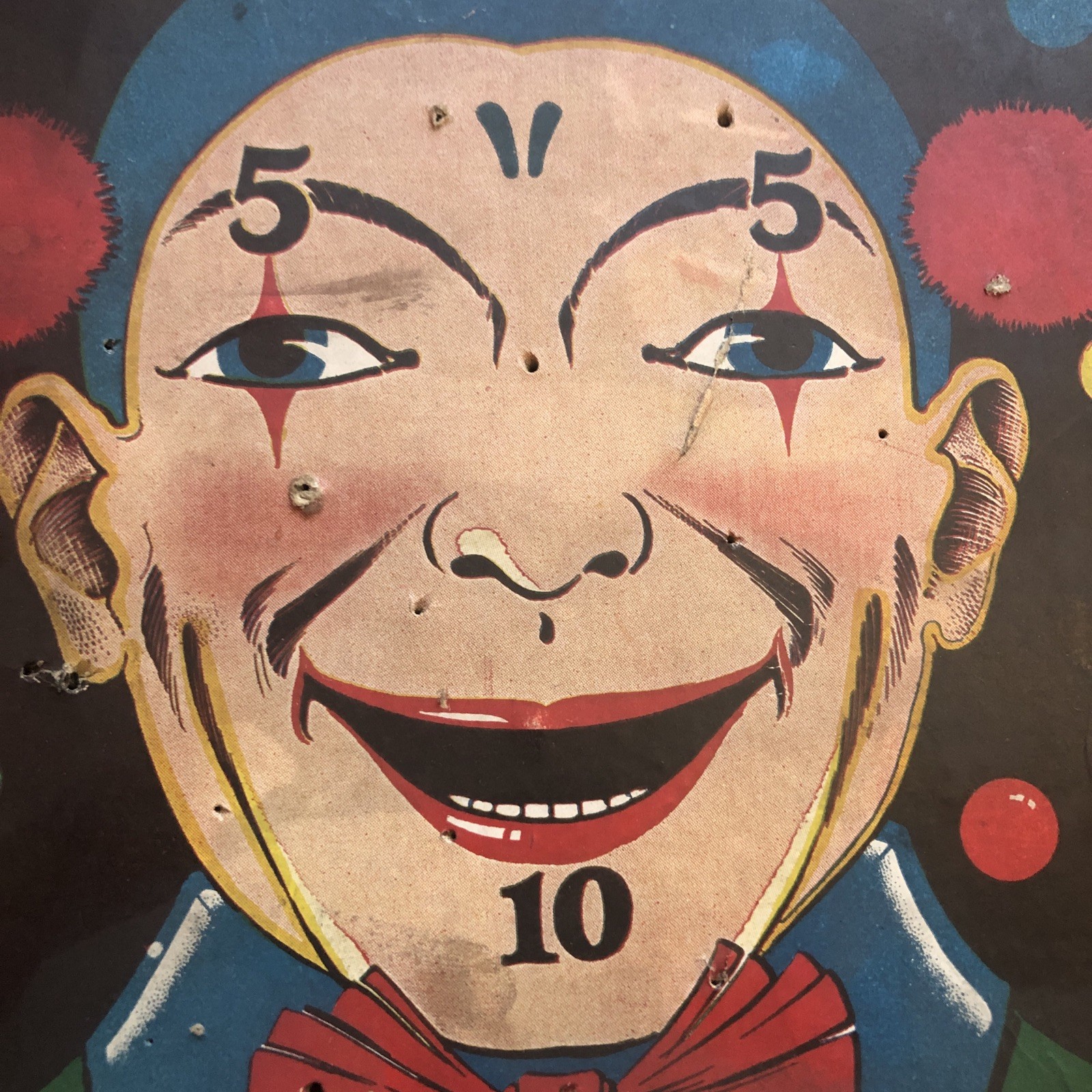 DAISY CLOWN RING GAME 1927 Ring Toss Game VERY RARE Schacht Rubber