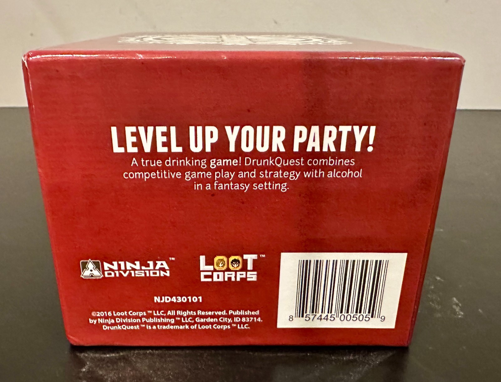 Drunk Quest Loot Corps Board Card Party RPG Game Box Complete Rare 3/6 Players