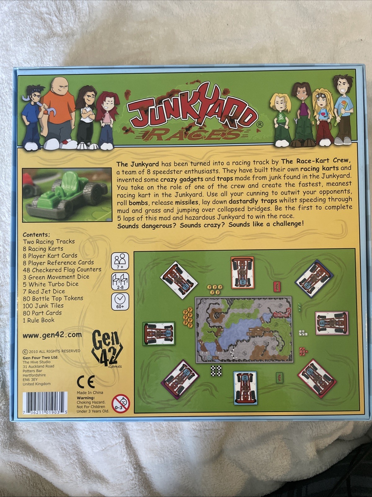 Junkyard Races (2010) – Board Game – Gen42 Games – MINT