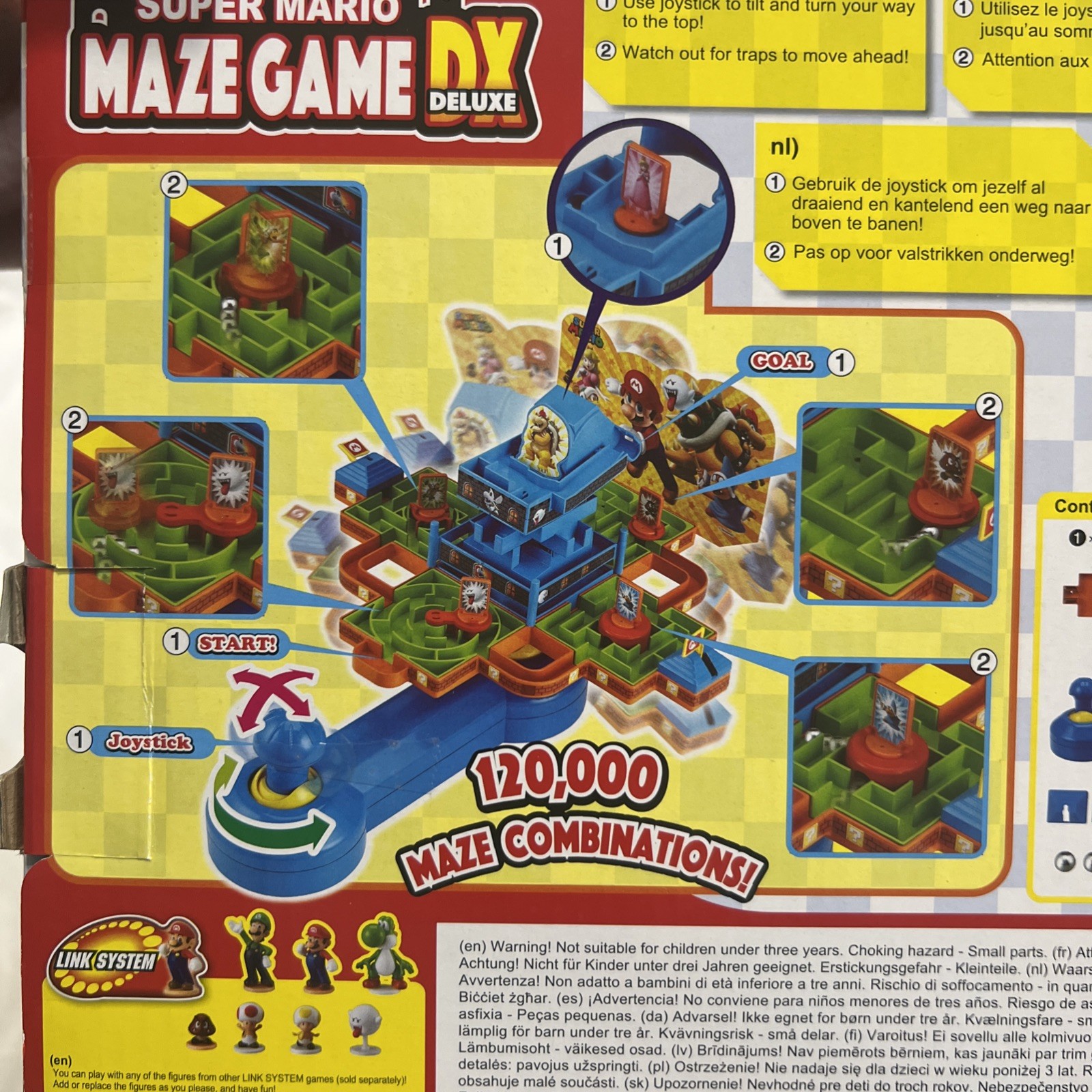 Epoch Games Super Mario Adventure DX Tabletop Skill and Action Game.