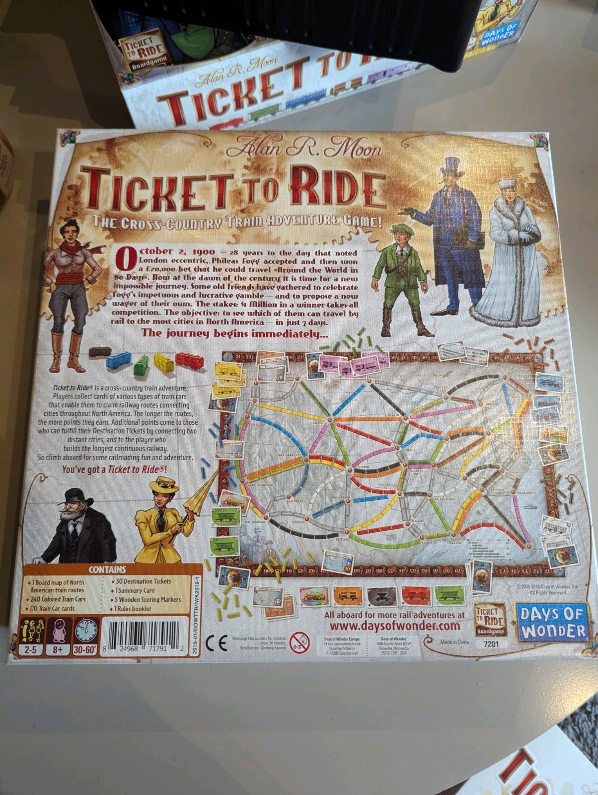 Ticket To Ride 15th Anniversary special Edition Days of Wonder Complete, sleeve