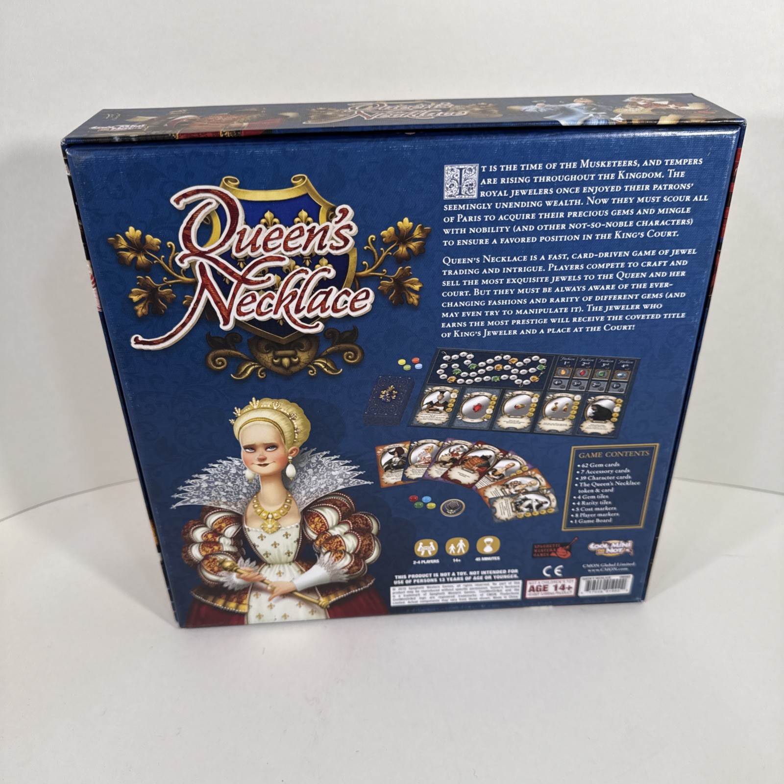 Queen’s Necklace Board Game By Spaghetti Western:Used Appears Complete Complete