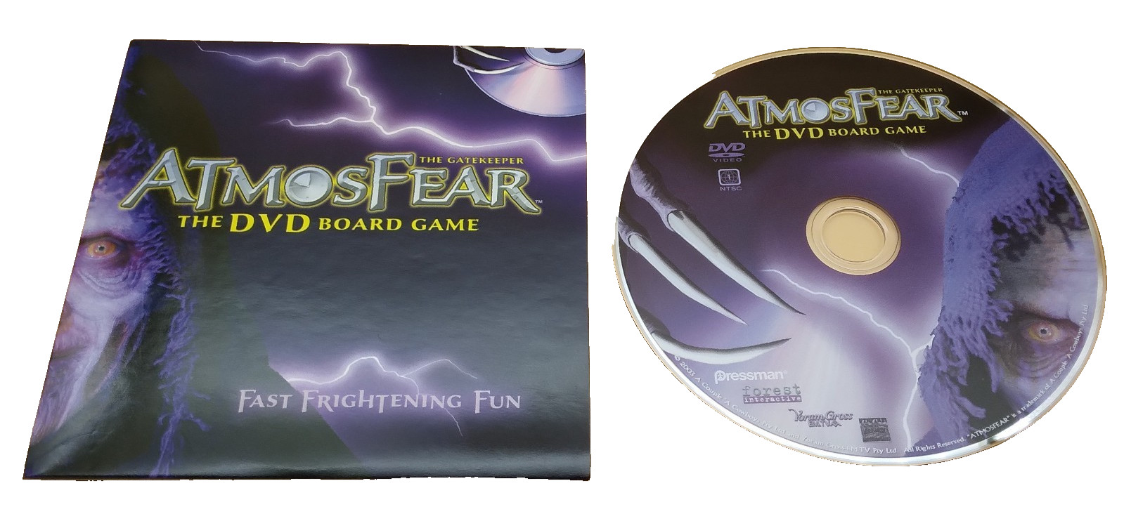 AtmosFear The Gatekeeper DVD Board Game Pressman Interactive Complete 2004