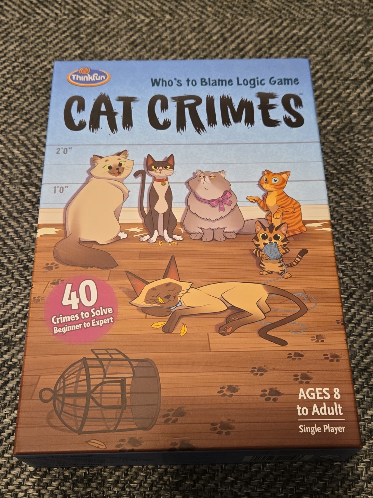 Cat Crimes Who’s to Blame Logic Game Thinkfun Problem Solving Challenges 2017