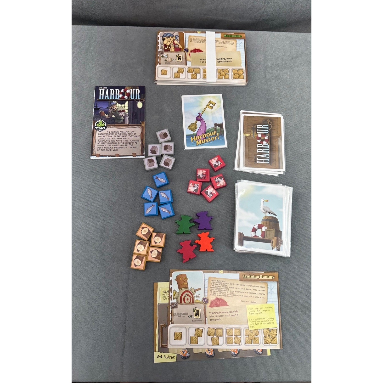 Harbour Board Game Scott Almes Tasty Minstrel Games TMG 1-4 Players Complete