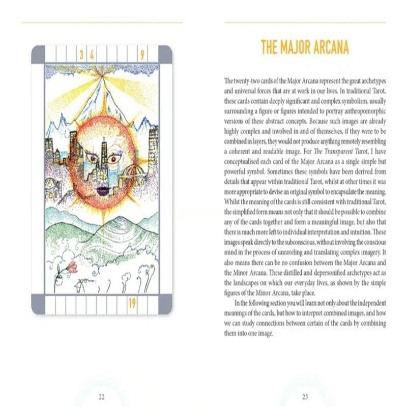 The Transparent Tarot 2nd Edition | Cards for Meditation & Spiritual Reading New