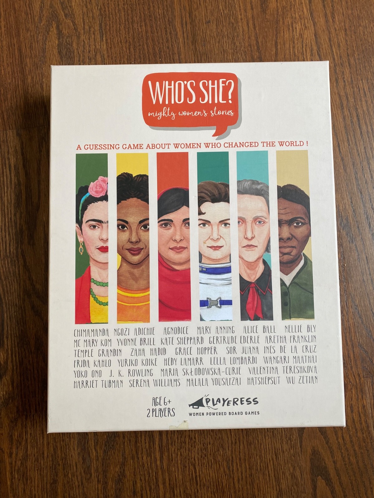 Who’s She? Mighty Women Stories Complete Board Game Playress Educational