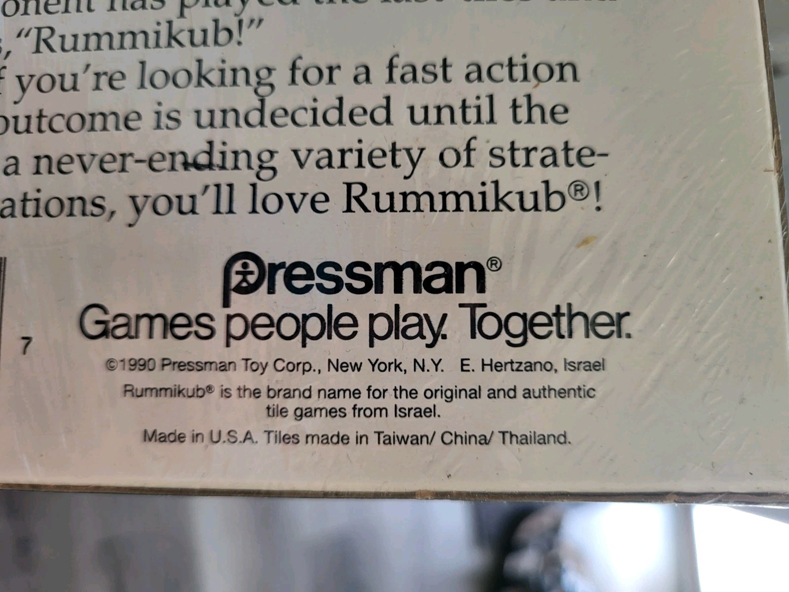 Vtg 1990 Factory Sealed The Original Rummikub Game Pressman