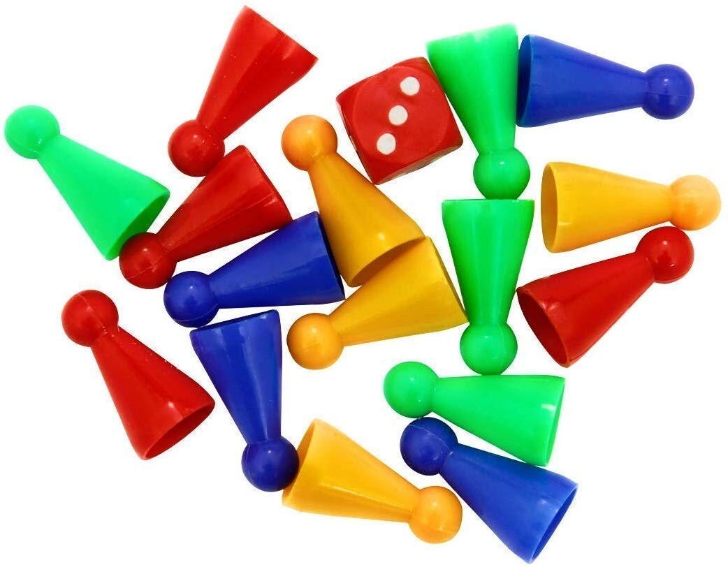 Ludo Game Set with Dice for Kids Cardboard 2 in 1 Ludo and Snakes & Ladder Board