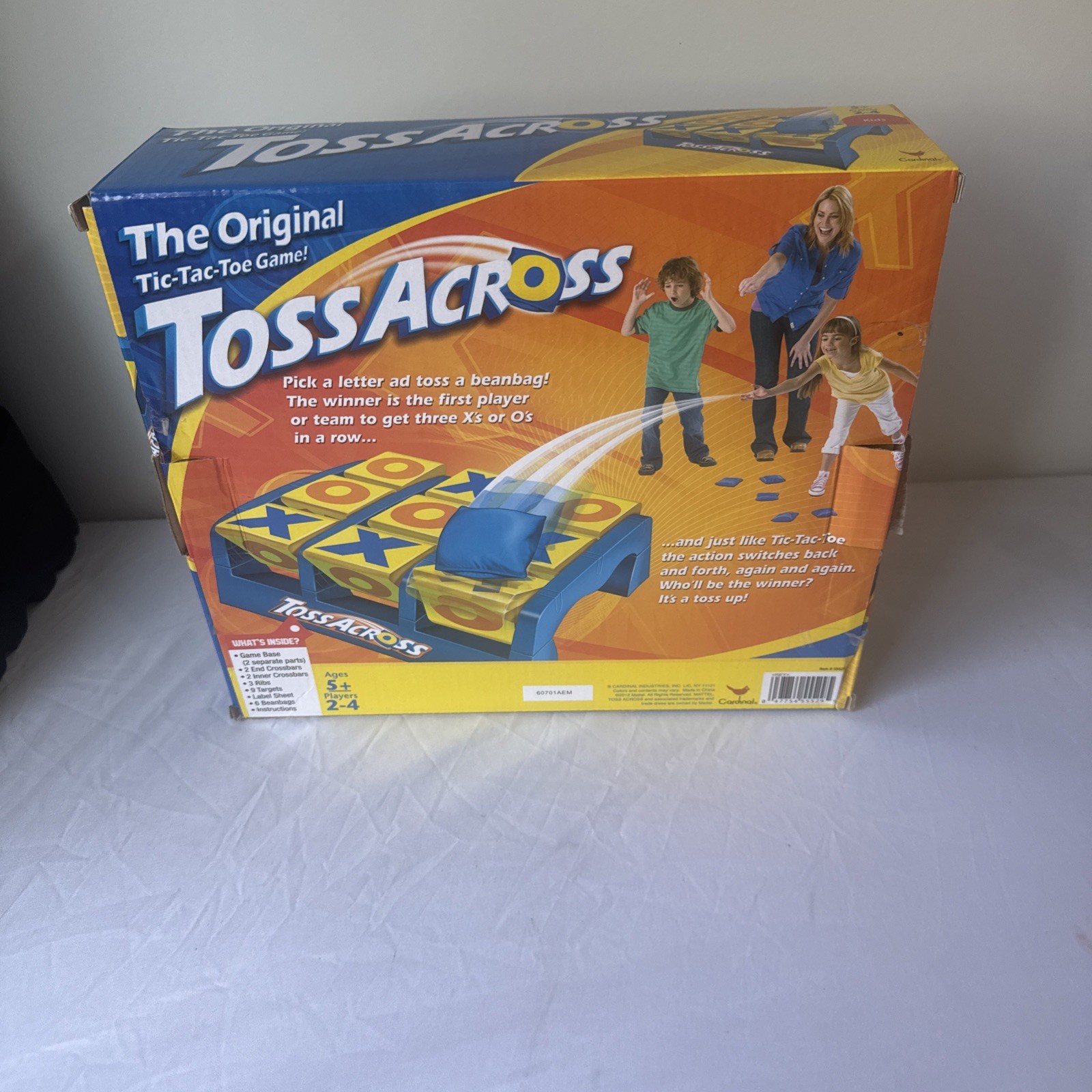 Toss Across Game, Beanbag Tic Tac Toe for 2 to 4 Players Ages 5 Years and Older