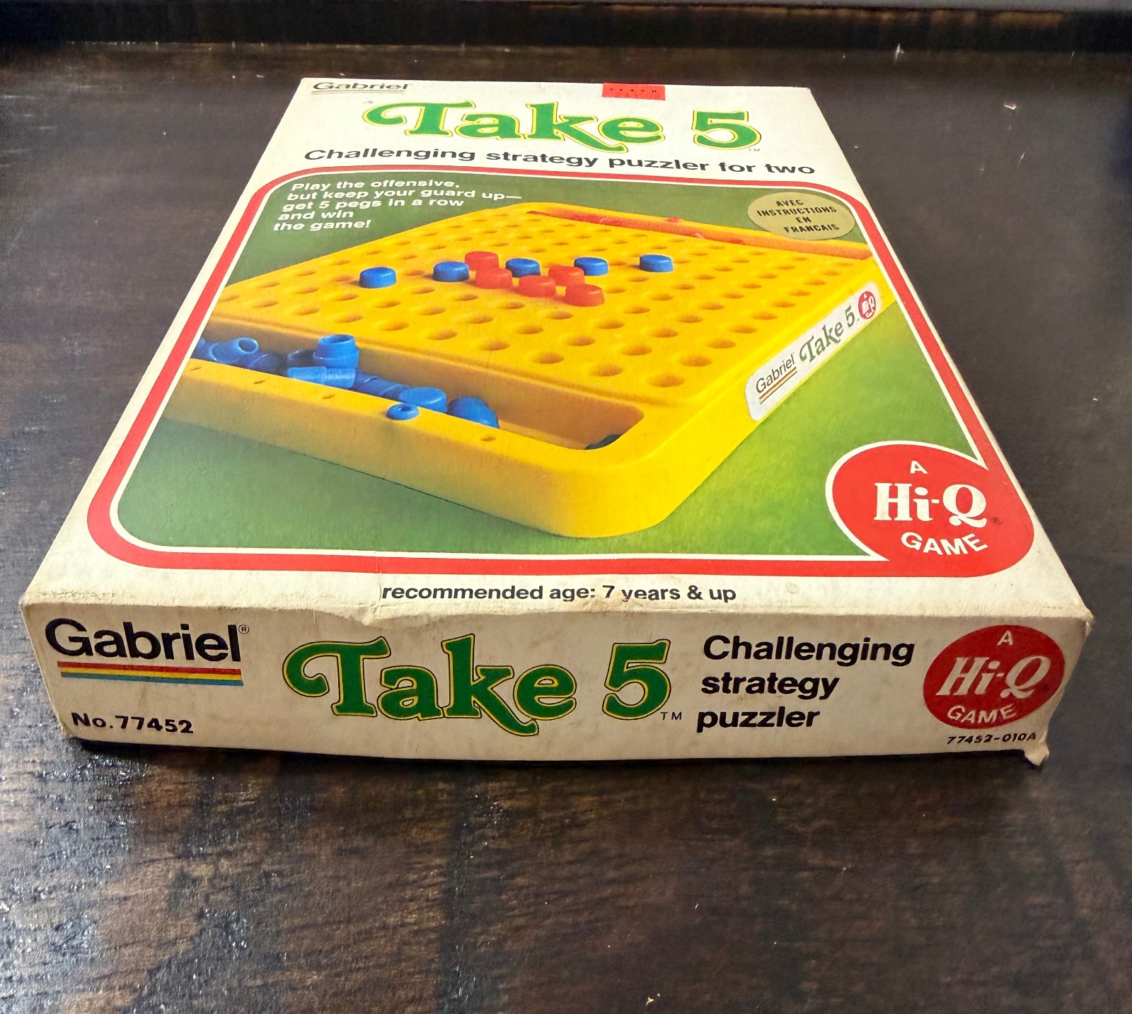 Vintage Take 5 By Gabriel Strategy Board Game 1977