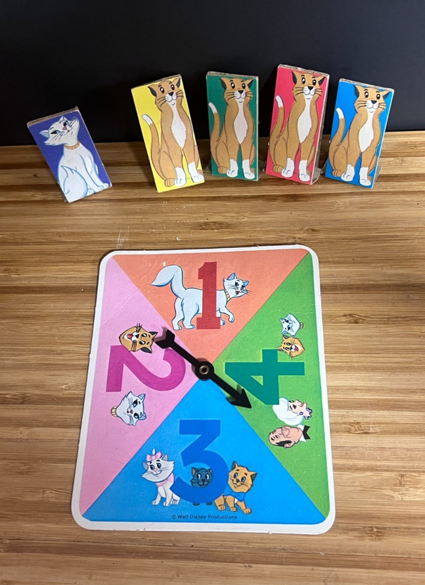 Vtg Whitman Disney The Aristocats Boardgame and HB The Aristocats dated 1970