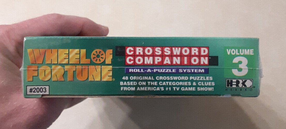 Wheel of Fortune Crossword Companion 48 Puzzle Refill Volume 3 NEW NOS Vintage
