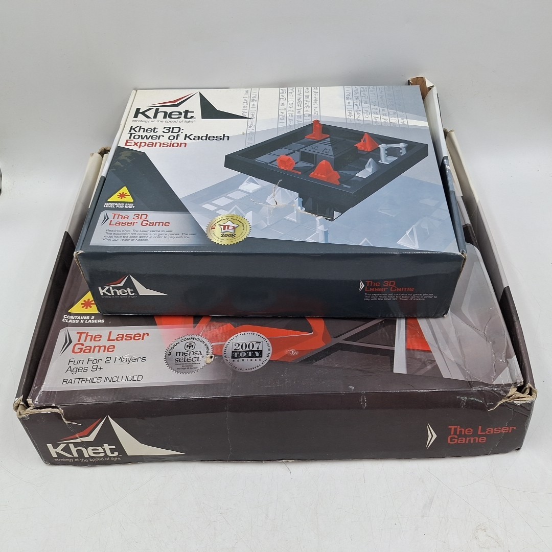 KHET The Laser Strategy Board Game w/ 3D Tower of Kadesh Expansion Mensa Winner