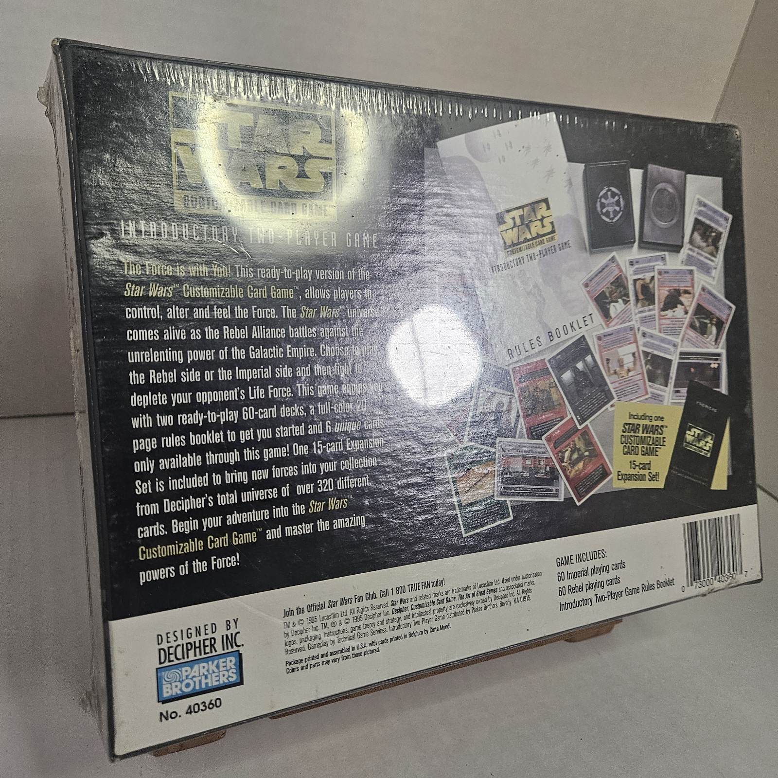 Parker Brothers Star Wars Customizable Card Game Premiere 1995 Factory Sealed