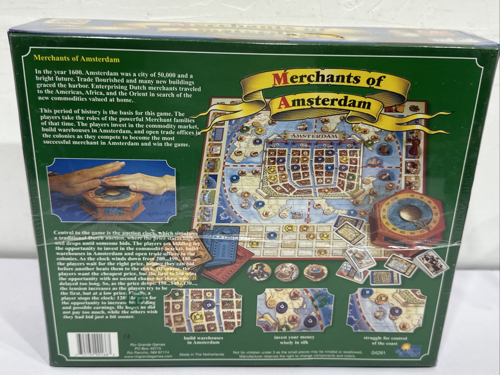 Rio Grande Games- Merchants of Amsterdam – Dutch Auctions the way to Riches
