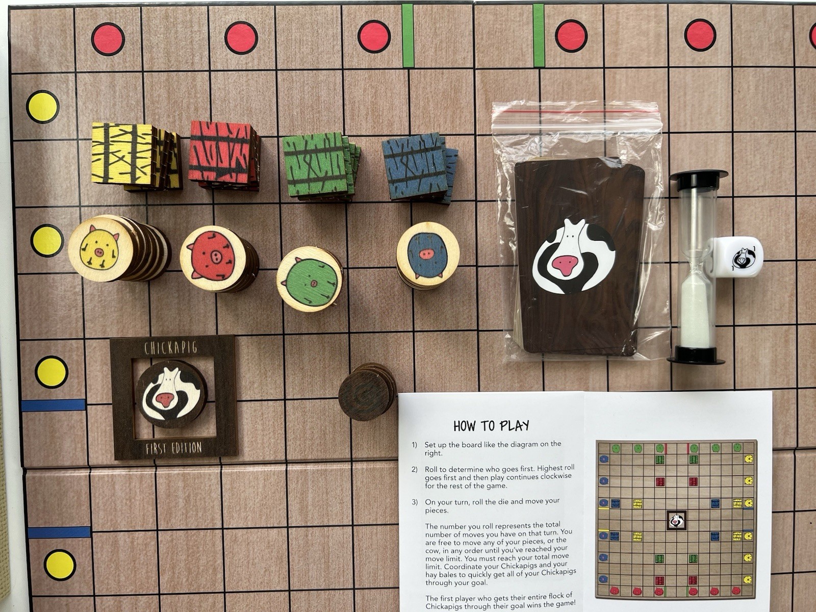 CHICKAPIG Board Game by Brian Calhoun, Complete!