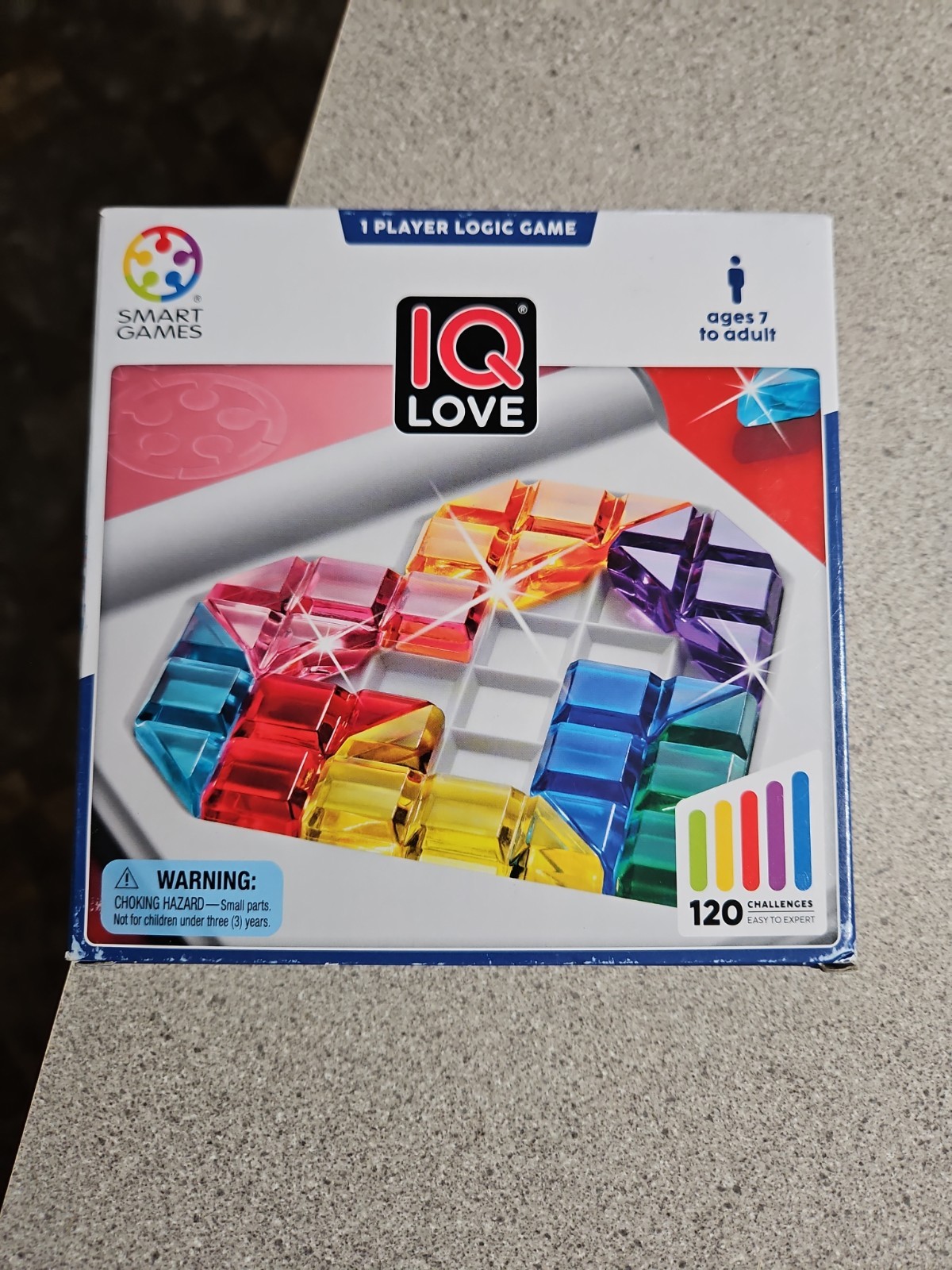 SmartGames IQ Love Travel Puzzle 1 Player Logic Game 120 Challenges For Ages 7+