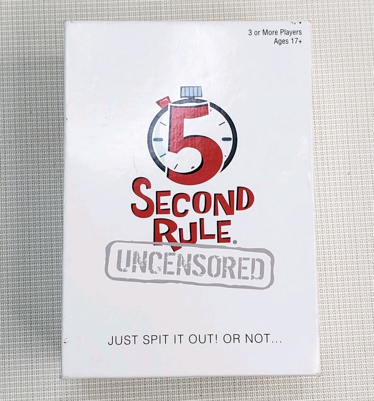 5 Second Rule Game Uncensored Adult Party Game Risque Fun NEW Sealed