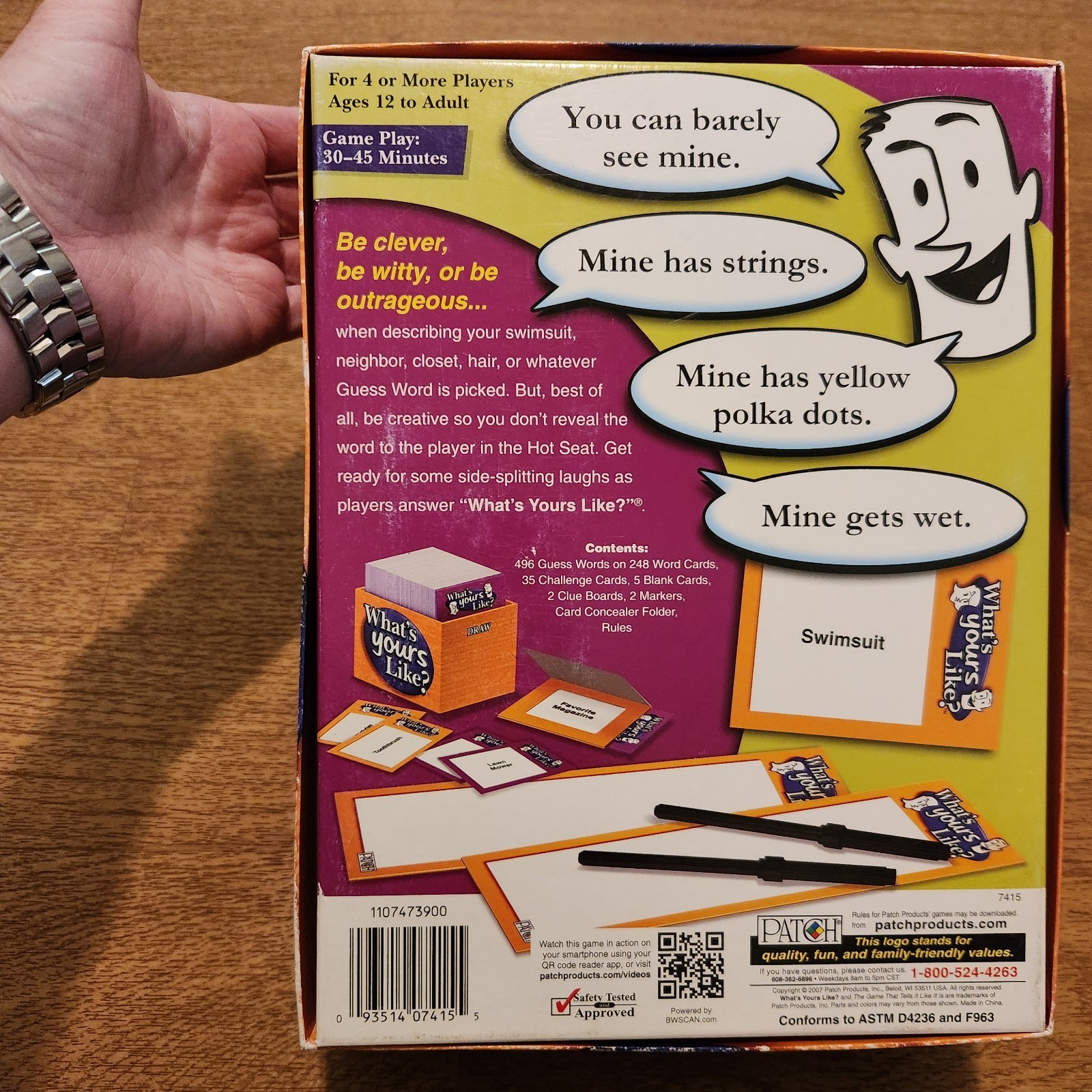 What’s Yours Like? Family Game, Ages 12+, 4 or more players, Good Condition