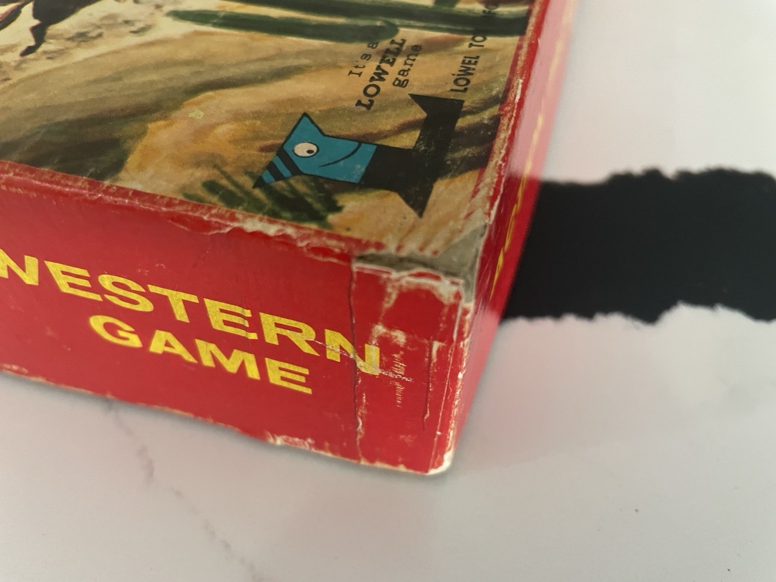 ~ Vintage Rare 1958 Gunsmoke Board Game #822 LOWELL Toy Mfg. Co. Matt Dillon ~