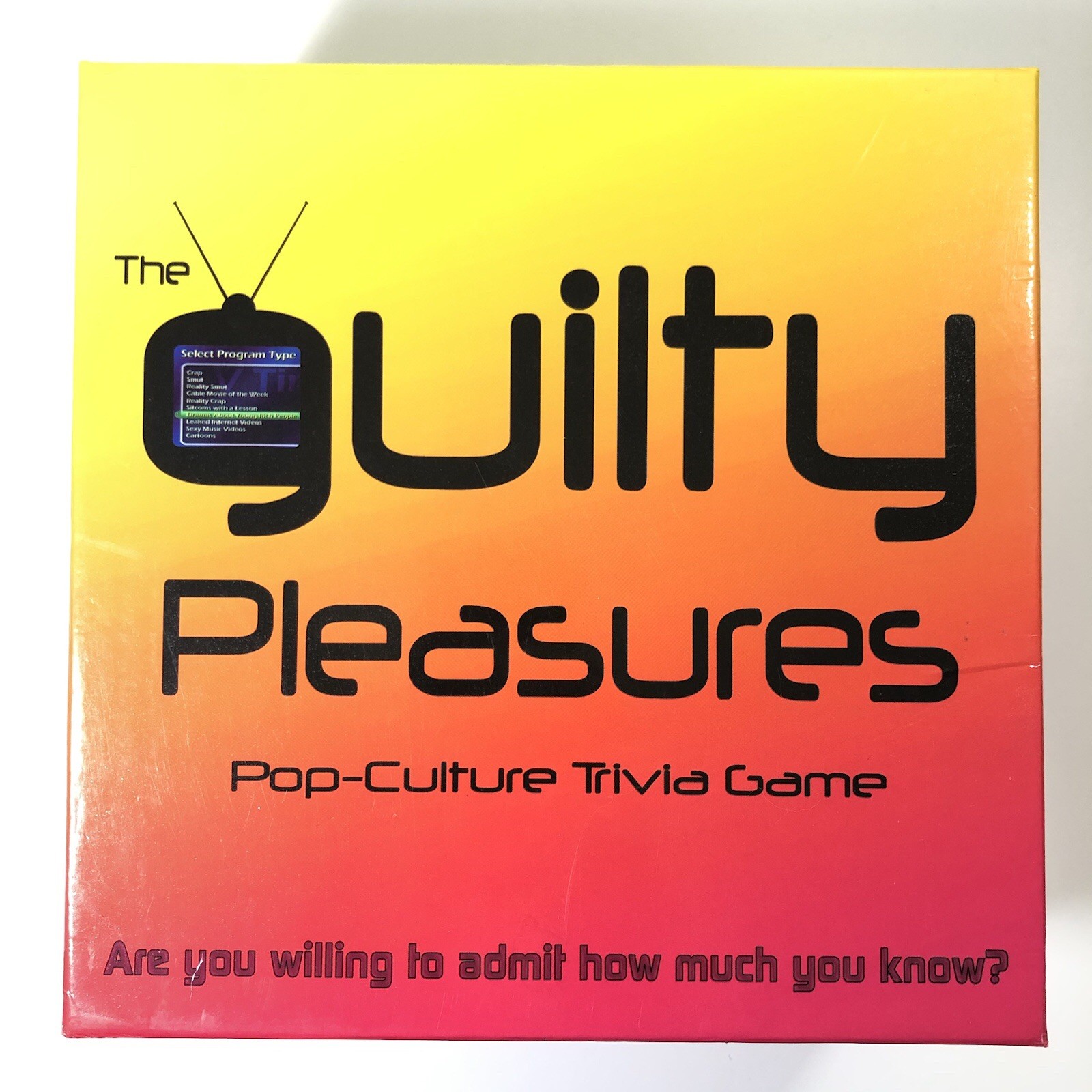 Kheper Guilty Pleasures Pop Culture Trivia Board Game 300 Cards 2008 Adults