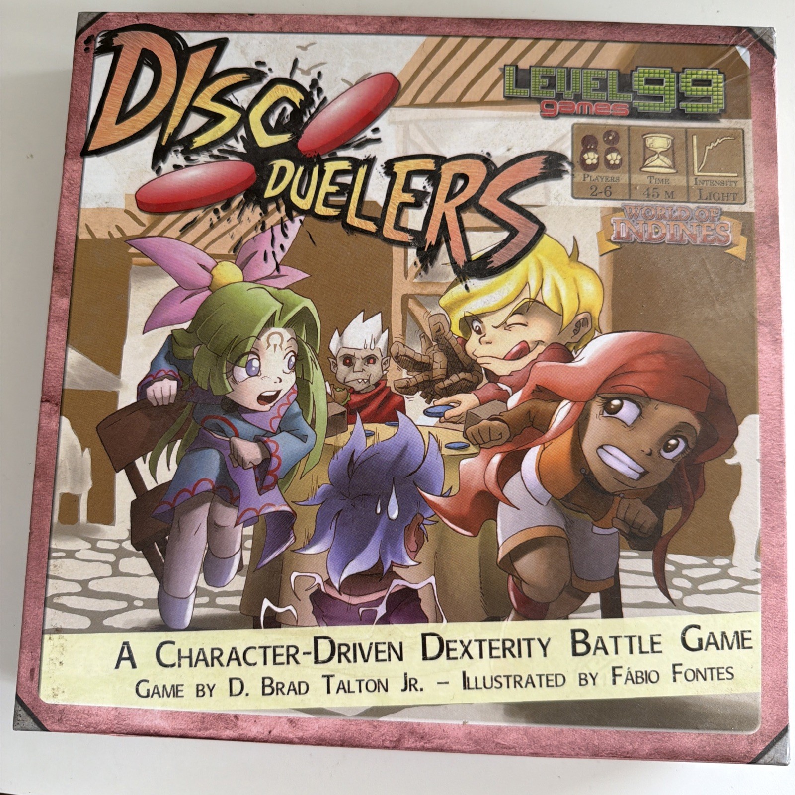 Disc Duelers Level 99 Games 2013 Mint 2-6 Players 45 Minutes P30