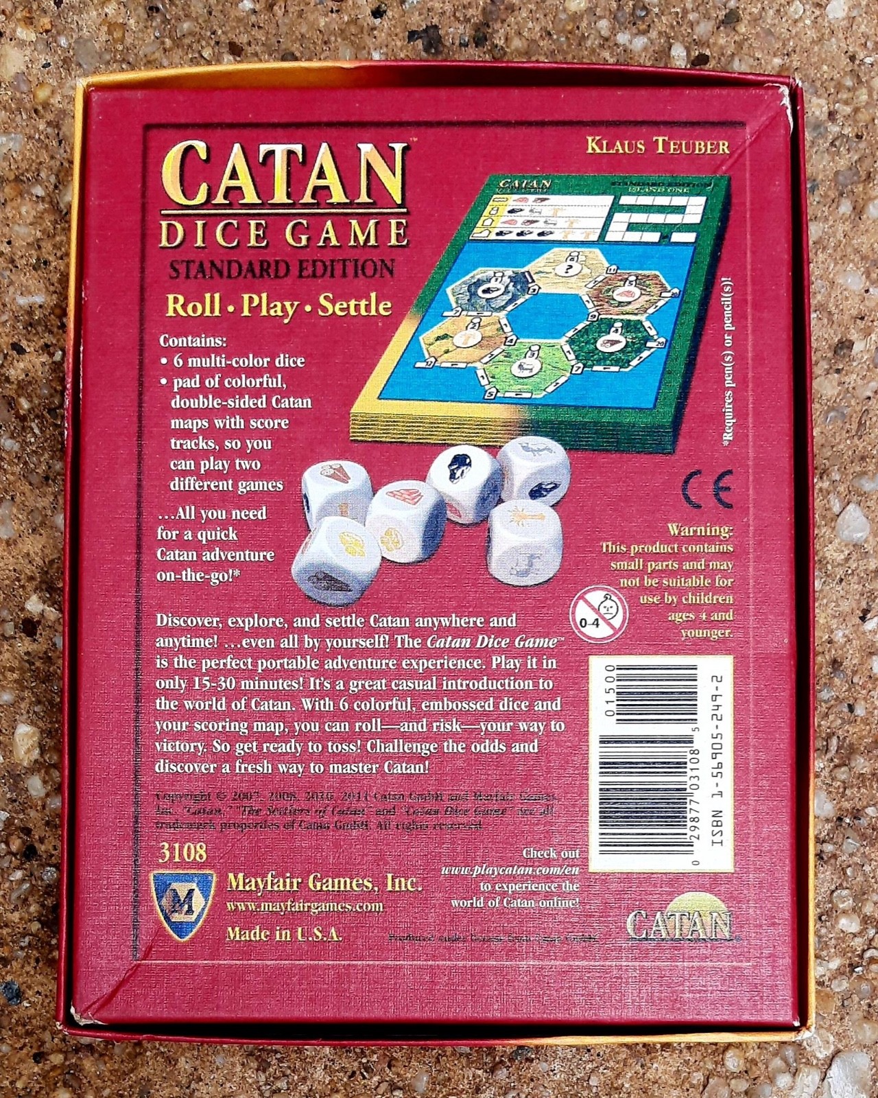 Catan Dice Game by Klaus Teuber – Standard Edition #3108
