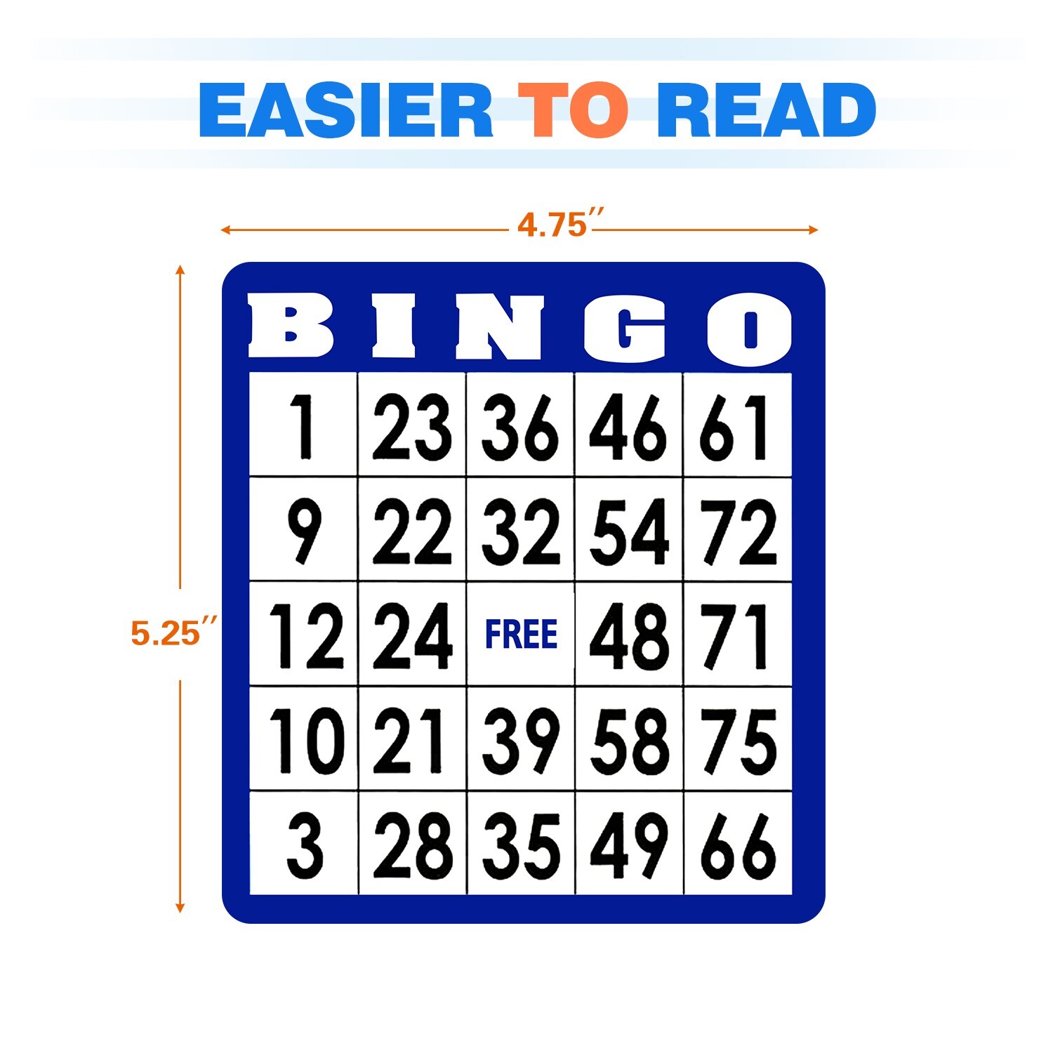 100-Pack Mixed Bingo Cards Set for Bingo Game/Thick Paper Bingo Cardboard Sheets