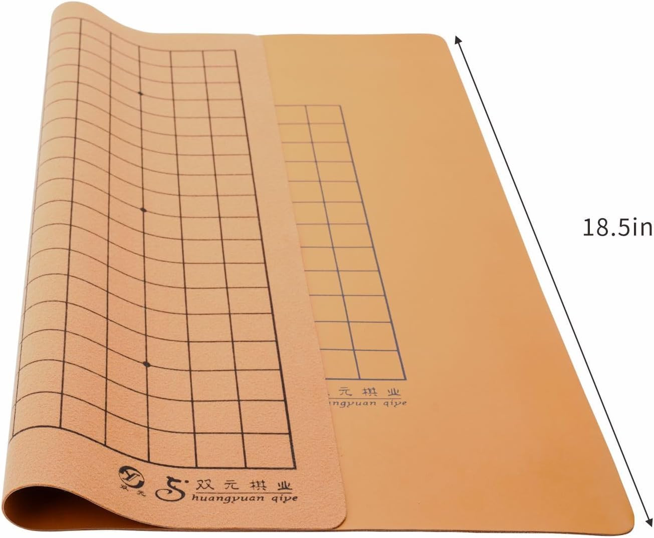Go Game Board Reversible 19 X 19/13X13 Roll-Up and Foldable Faux Leather Board P