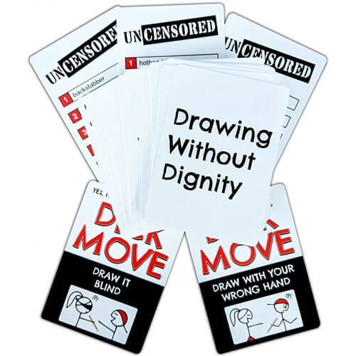 Drawing Without Dignity Expansion Pack 2 Card Game for 3 to 12 Players Ages 17+