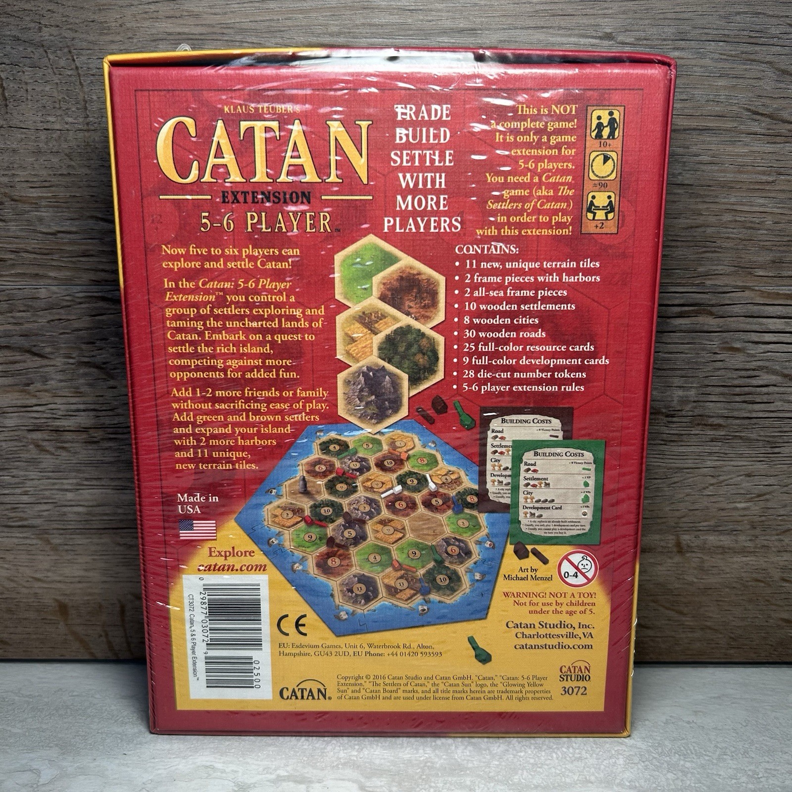 NEW Sealed Settlers of Catan 5-6 Player Extension Expansion Klaus Teuber