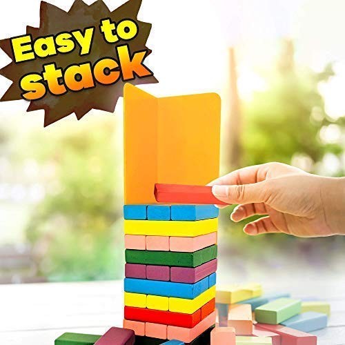 Wood Block Tower Stacking Tray Game Accessory Ages 6 to Adult – Compatible wi…