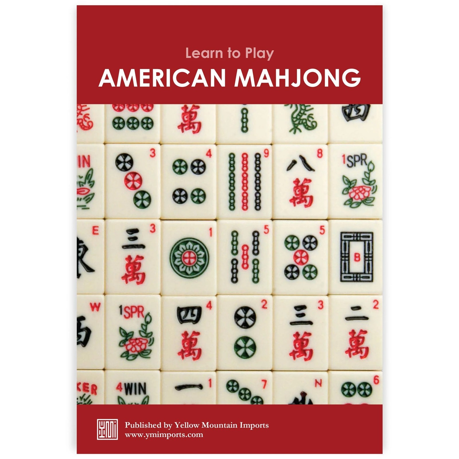 American Mahjong Mah-Jong “KOI Fish” 166-Tile Rack Wooden Case US-AF021-B New