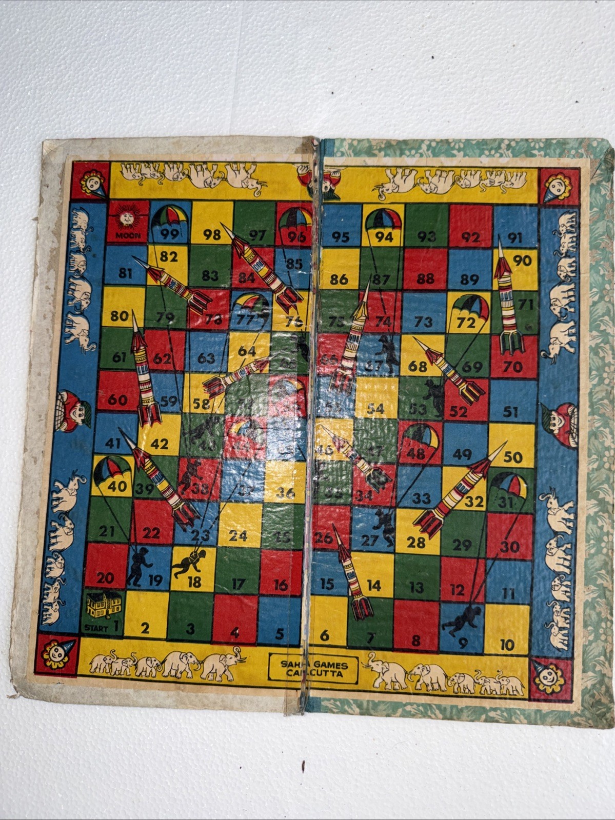 Ludo & Rocket SAHA Games Calcutta. W/ Disney Mickey & Mini Mouse Board Game READ