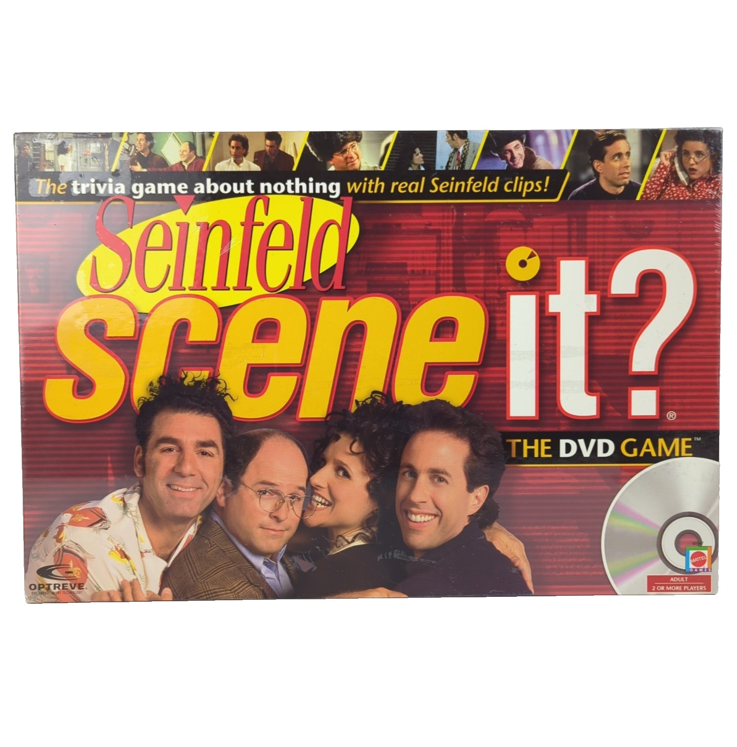 MATTEL SCREENLIFE Seinfeld TV Scene It DVD Board Game 2008 Trivia Set NEW Sealed