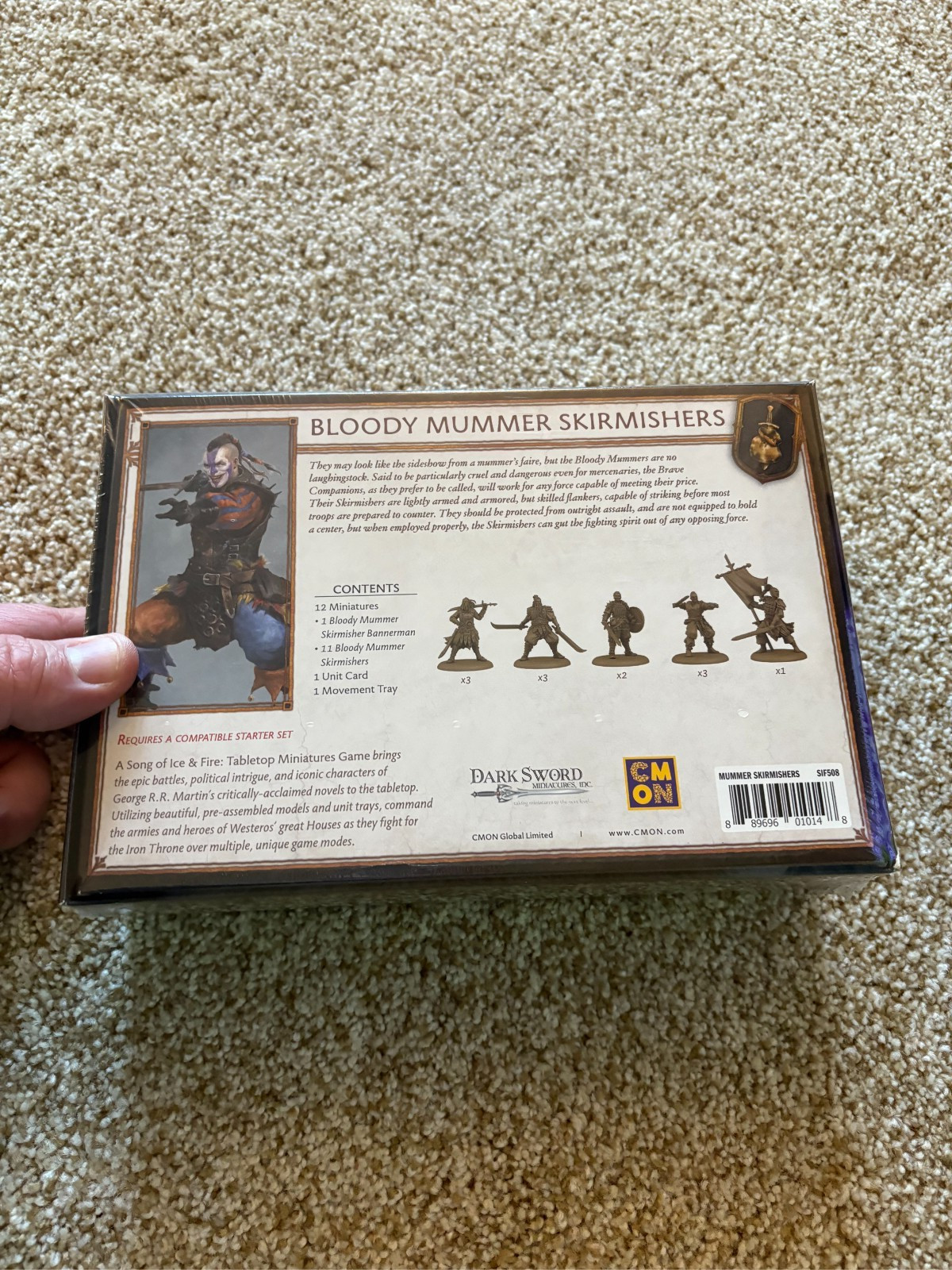 CMON A Song of Ice & Fire Bloody Mummer Skirmishers Unit Box New in Shrink