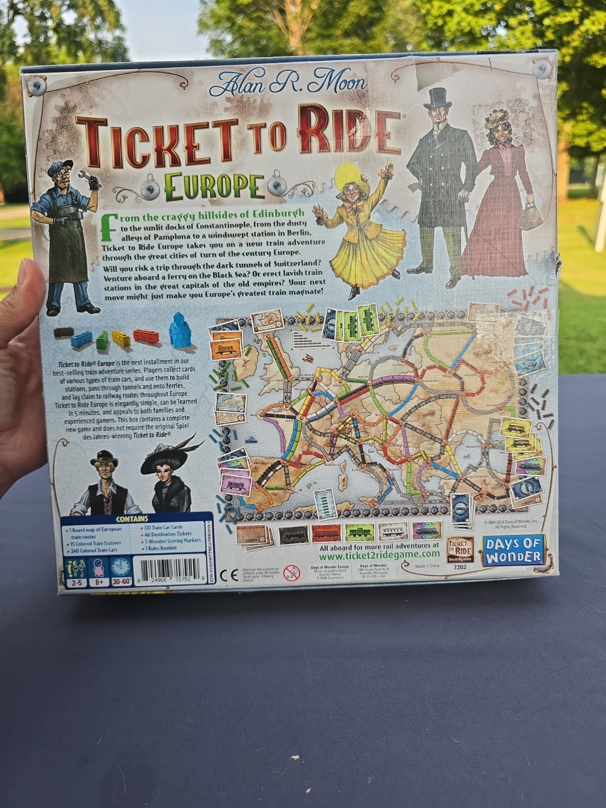 Days of Wonder Ticket to Ride Europe Board Game COMPLETE!