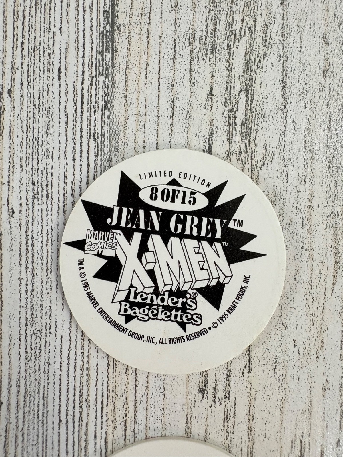 X-men Hero Caps Lot 4 Lenders Bagels Wolverine Jean Grey Beast Gambit Pog 1995
